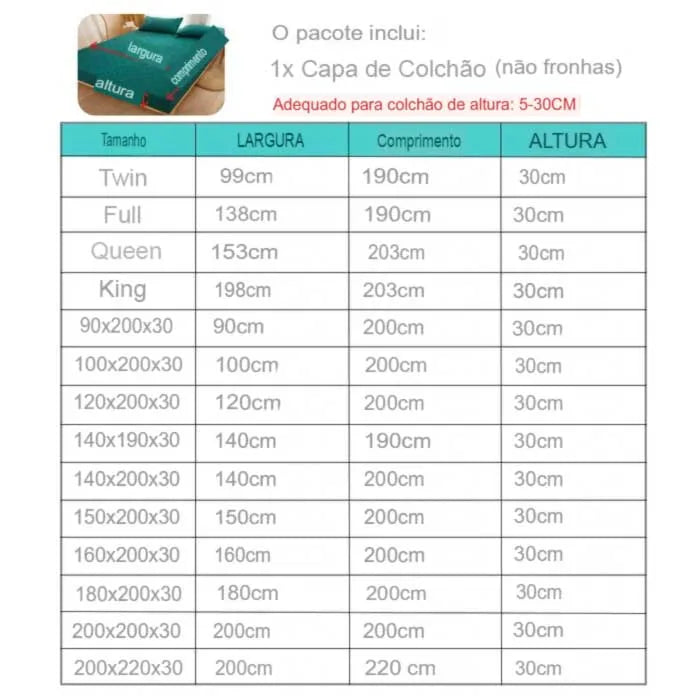 Capa de Cama Impermeável