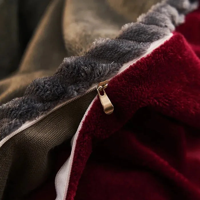 Capa de Edredom de Veludo