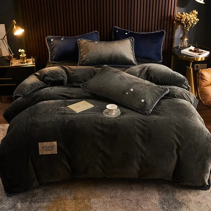 Capa de Edredom de Veludo