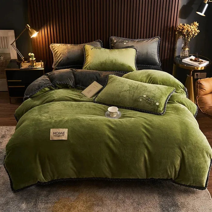 Capa de Edredom de Veludo