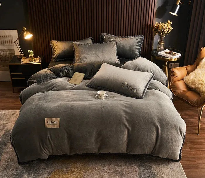 Capa de Edredom de Veludo