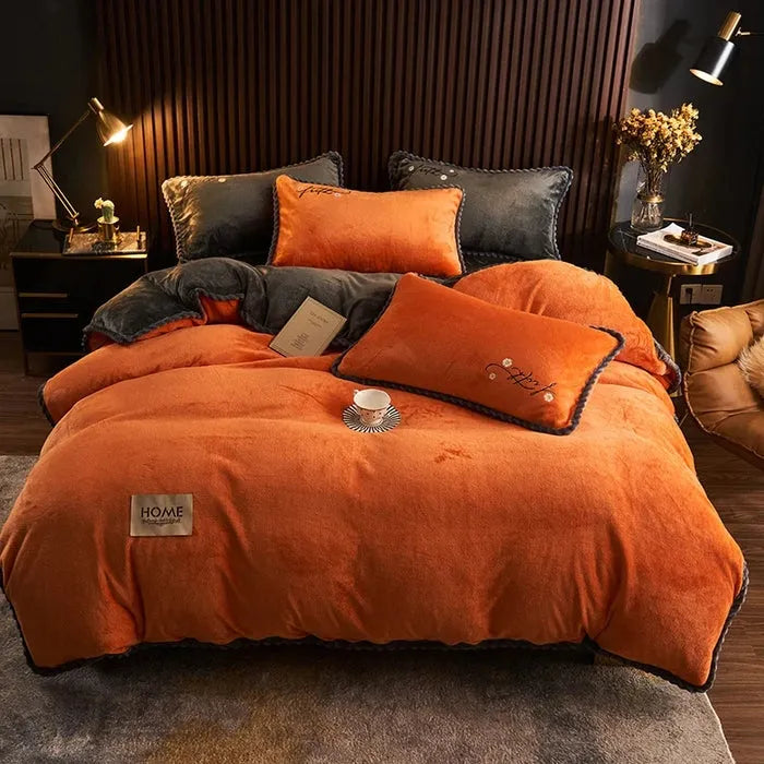 Capa de Edredom de Veludo