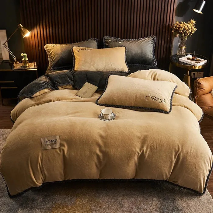 Capa de Edredom de Veludo