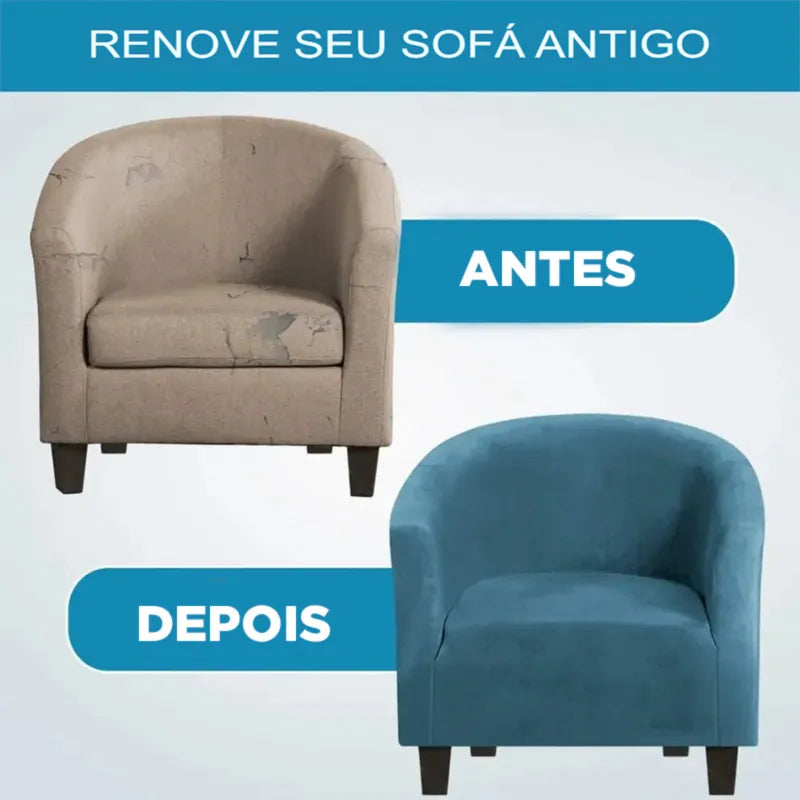 Capa de Poltrona de Veludo