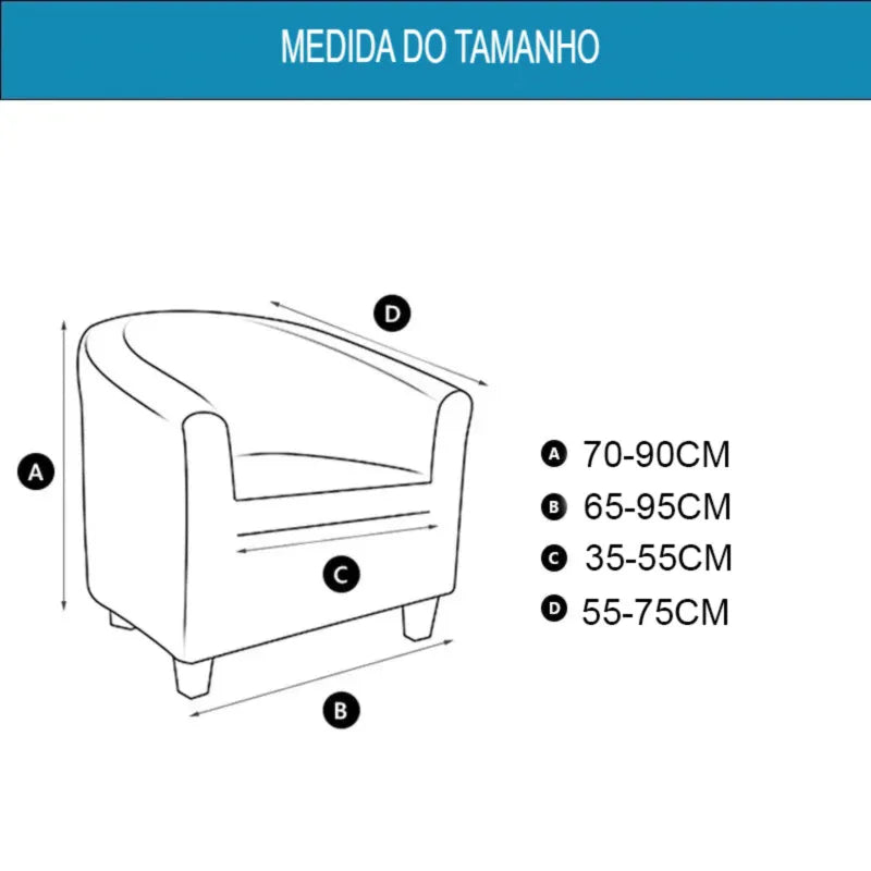 Capa de Poltrona de Veludo