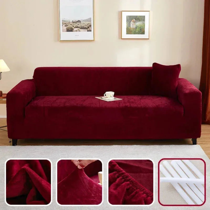 Capa de Sofá c/Tecido de Pelúcia