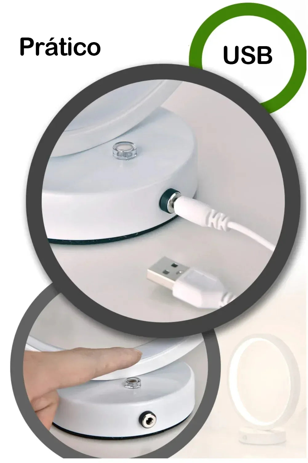 Luminária Circular Regulável de Led