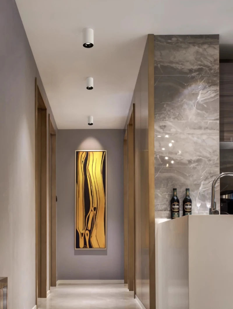 Luminária Redonda de Teto Branco