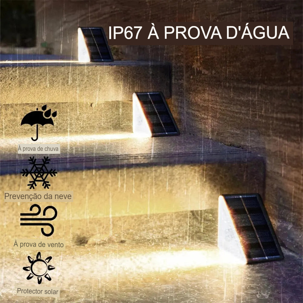 Luminária para Área Externa com Painel Solar