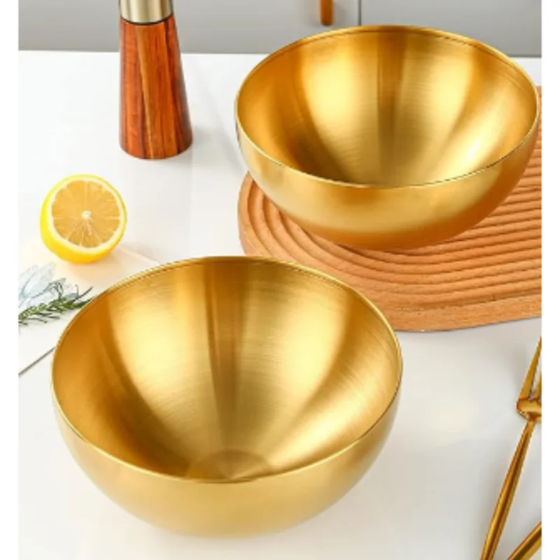 Tigela Dourada de Inox
