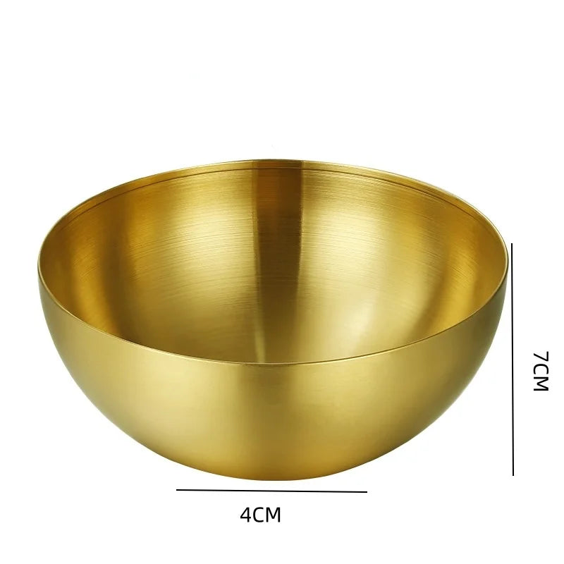 Tigela Dourada de Inox