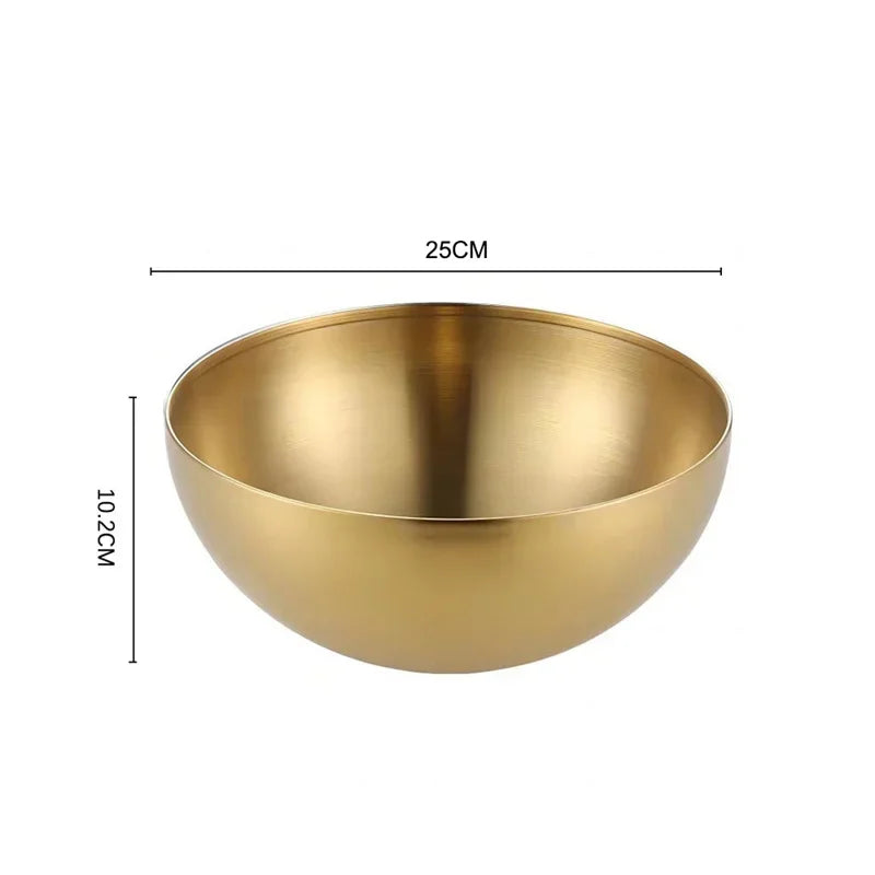 Tigela Dourada de Inox