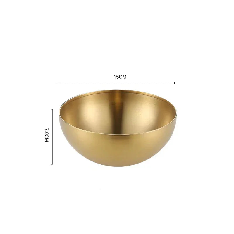 Tigela Dourada de Inox