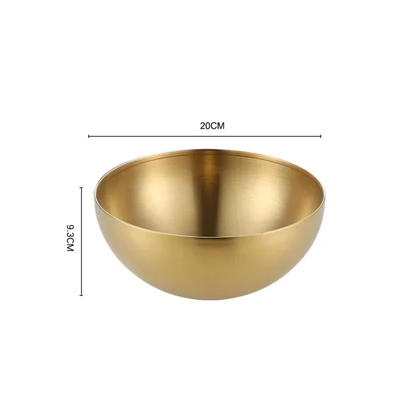 Tigela Dourada de Inox