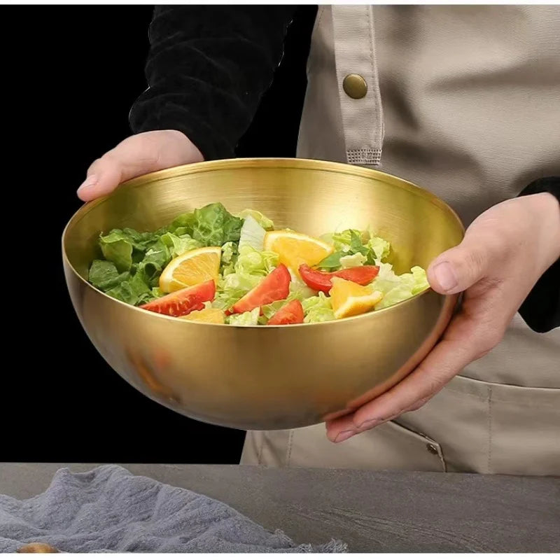 Tigela Dourada de Inox