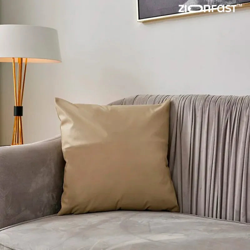 Capa de Almofada de Couro Impermeável