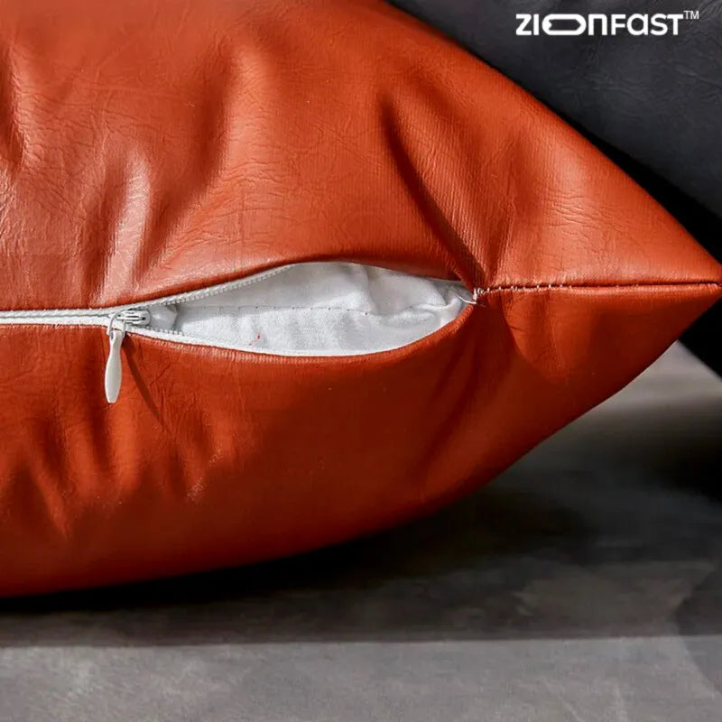 Capa de Almofada de Couro Impermeável