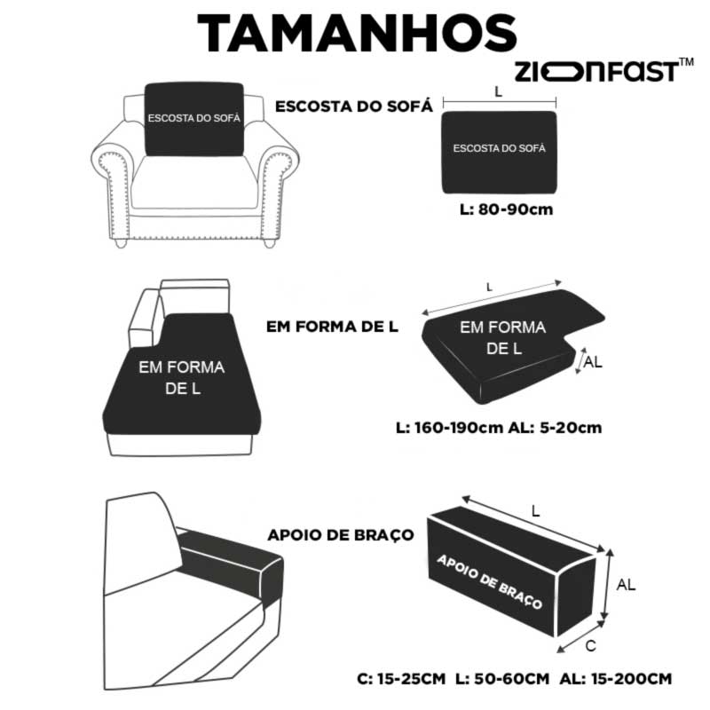Capa de Sofá Elástica Impermeável