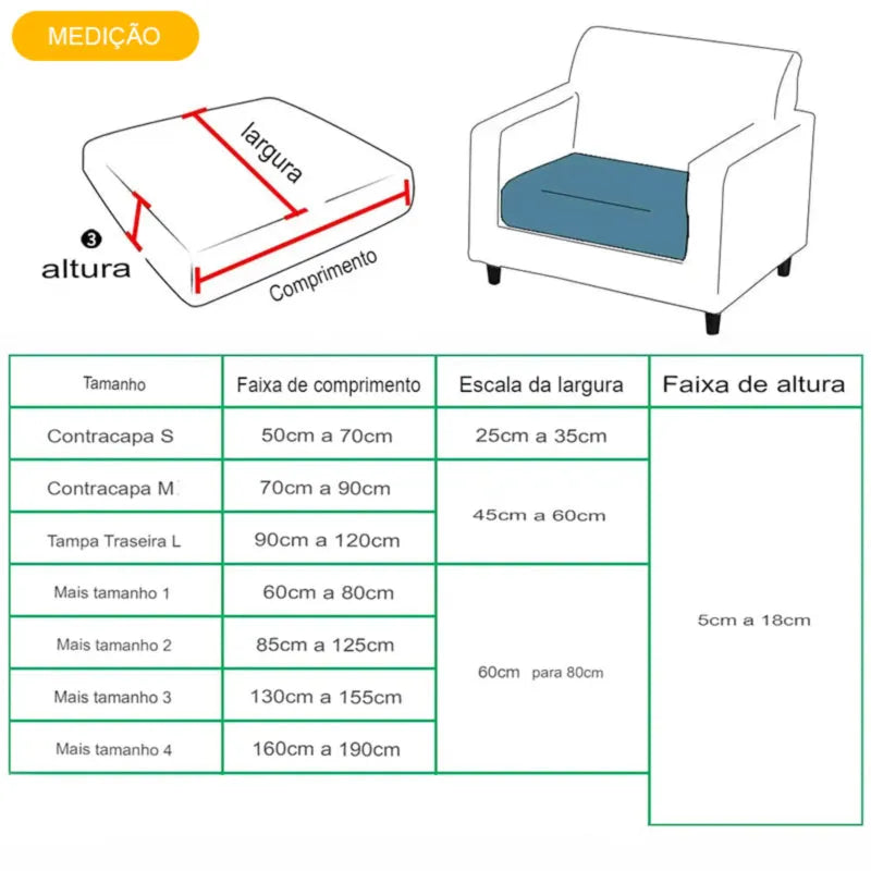 Capa de Sofá Jacquard