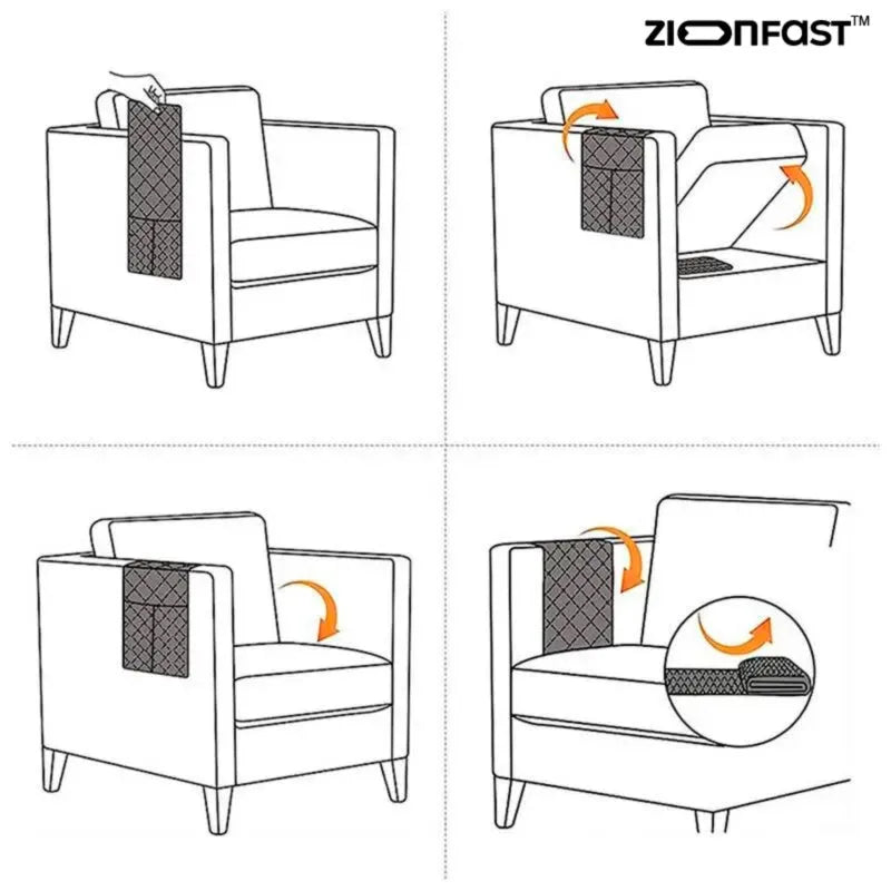 Capa e Suporte Organizador para Sofá