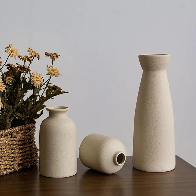 Conjunto 3 Vasos de Cerâmica