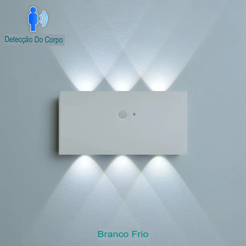 Luminária Arandela com Sensor de Movimento Branco