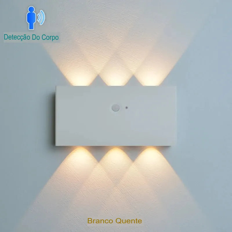 Luminária Arandela com Sensor de Movimento Branco