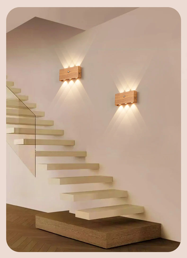 Luminária Arandela com Sensor de Movimento Marrom