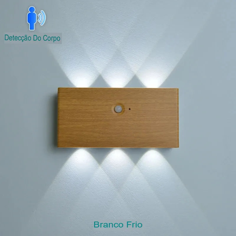 Luminária Arandela com Sensor de Movimento Marrom