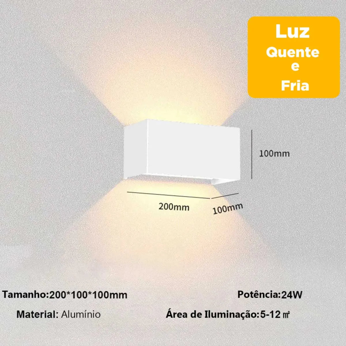 Luminária de Parede Impermeável