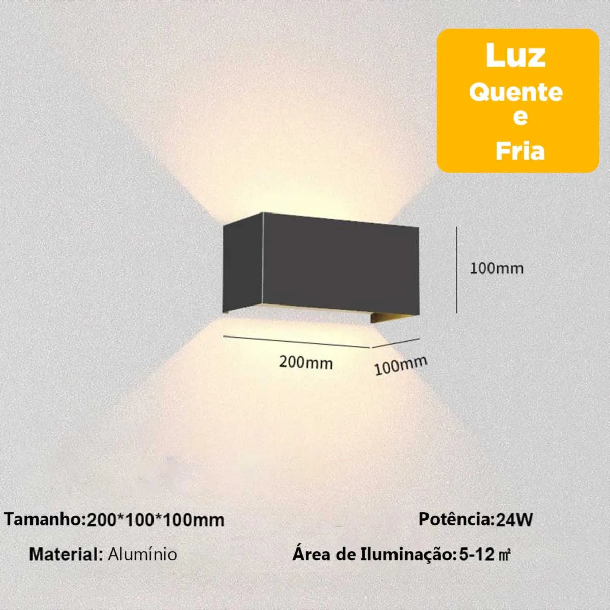 Luminária de Parede Impermeável