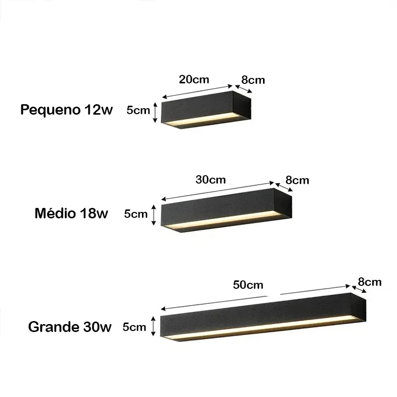 Luminária de Parede Impermeável