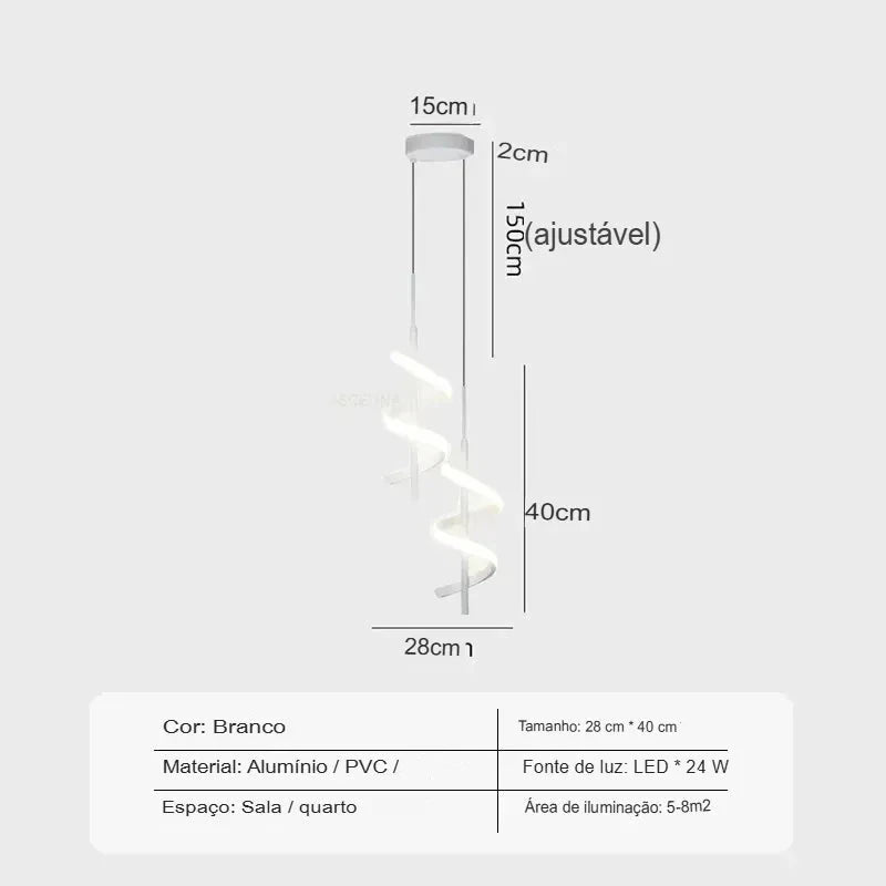Luminária Pendente de Led