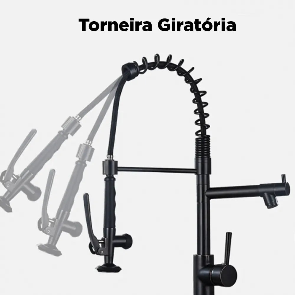 Torneira Rotativa preto