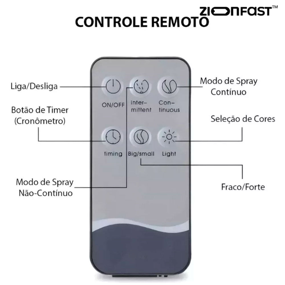Umidificador de Ar AuraMist LED