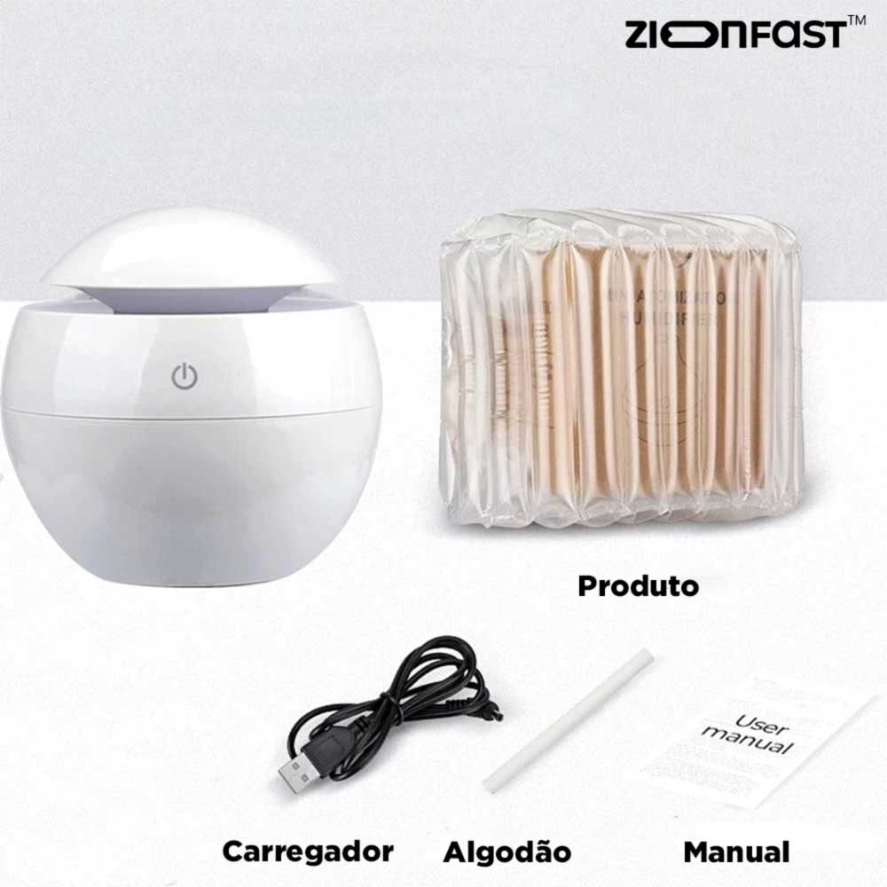 Umidificador de Ar Portátil LED