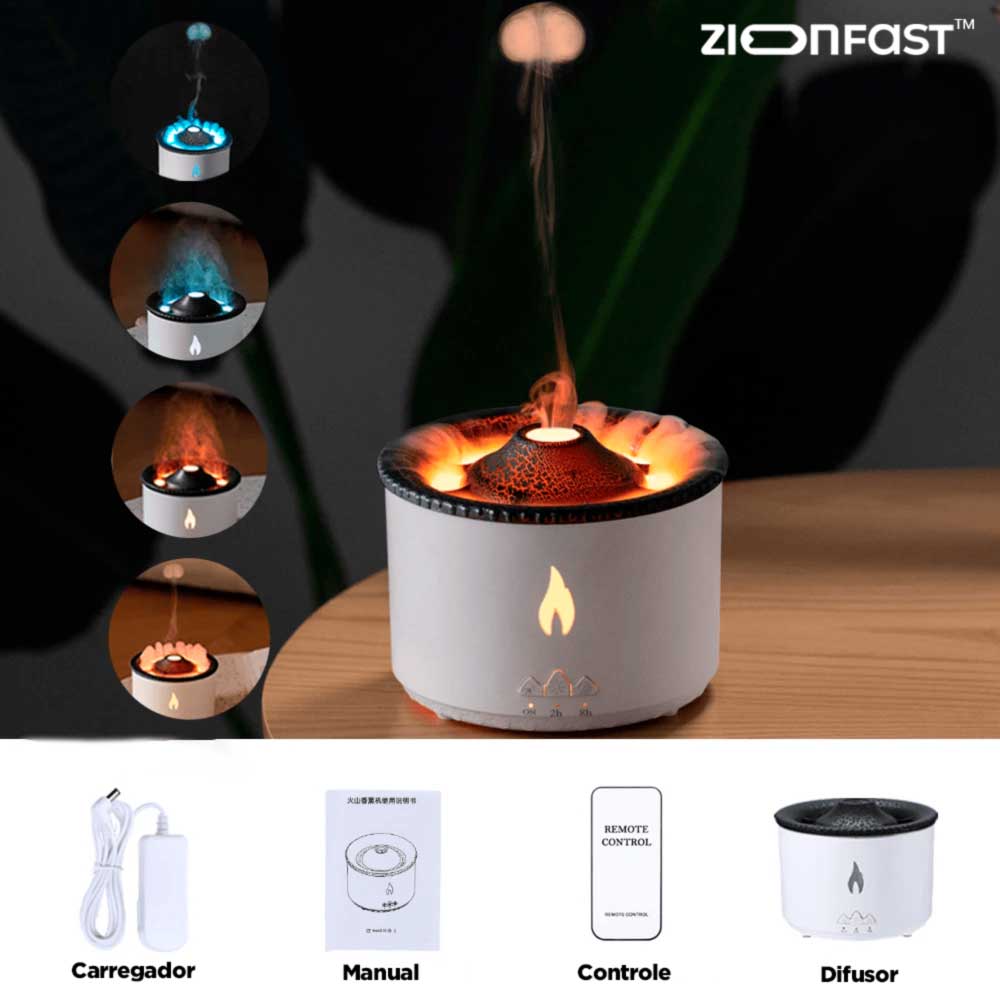 Umidificador de Ar Vulcânico