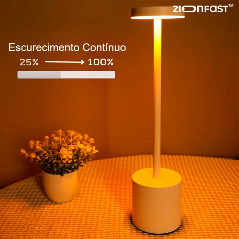 Abajur de Mesa LED Recarregável 