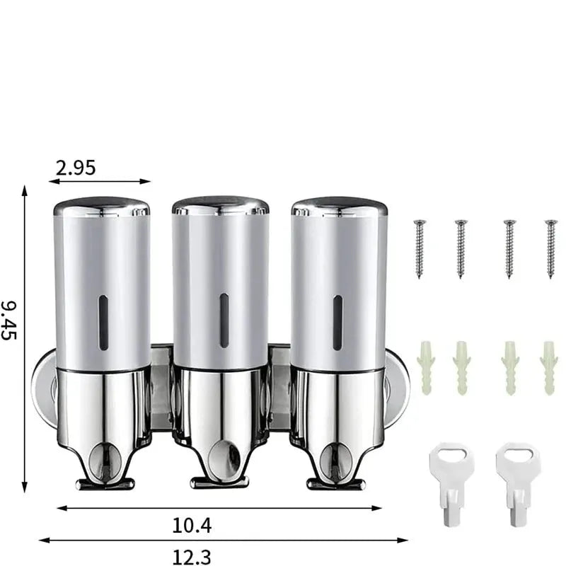 Dispensador de Shampoo e Sabão Líquido