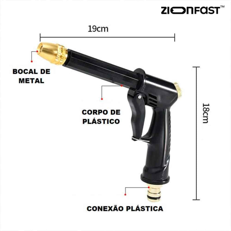 Esguicho de Água de Alta Pressão + Adaptador - Zion™ - Zion Fast 