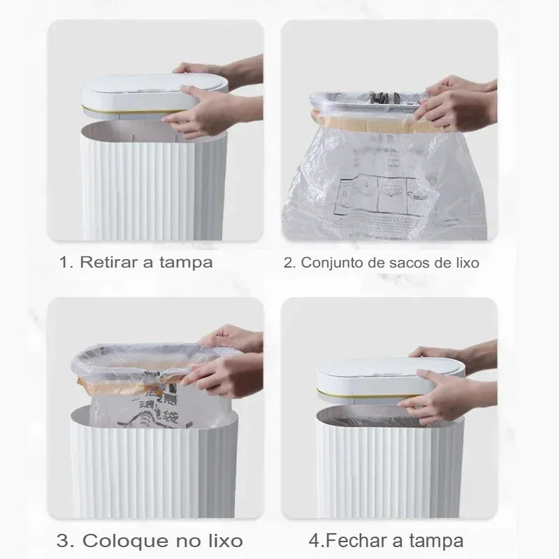 Lixeira Inteligente Minimalista 