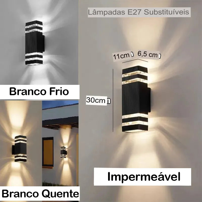 Luminária Arandela Impermeável Moderna 