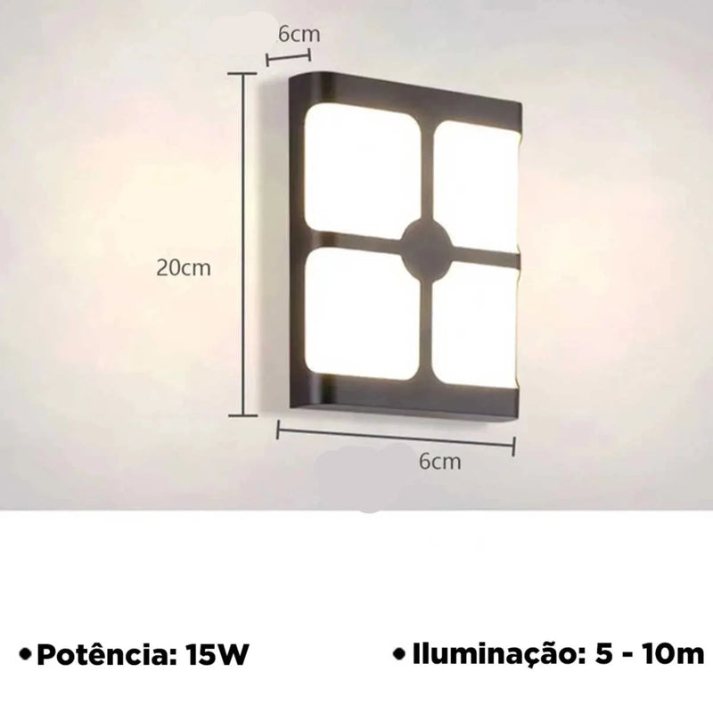 Luminária de Parede Moderna  Impermeável 