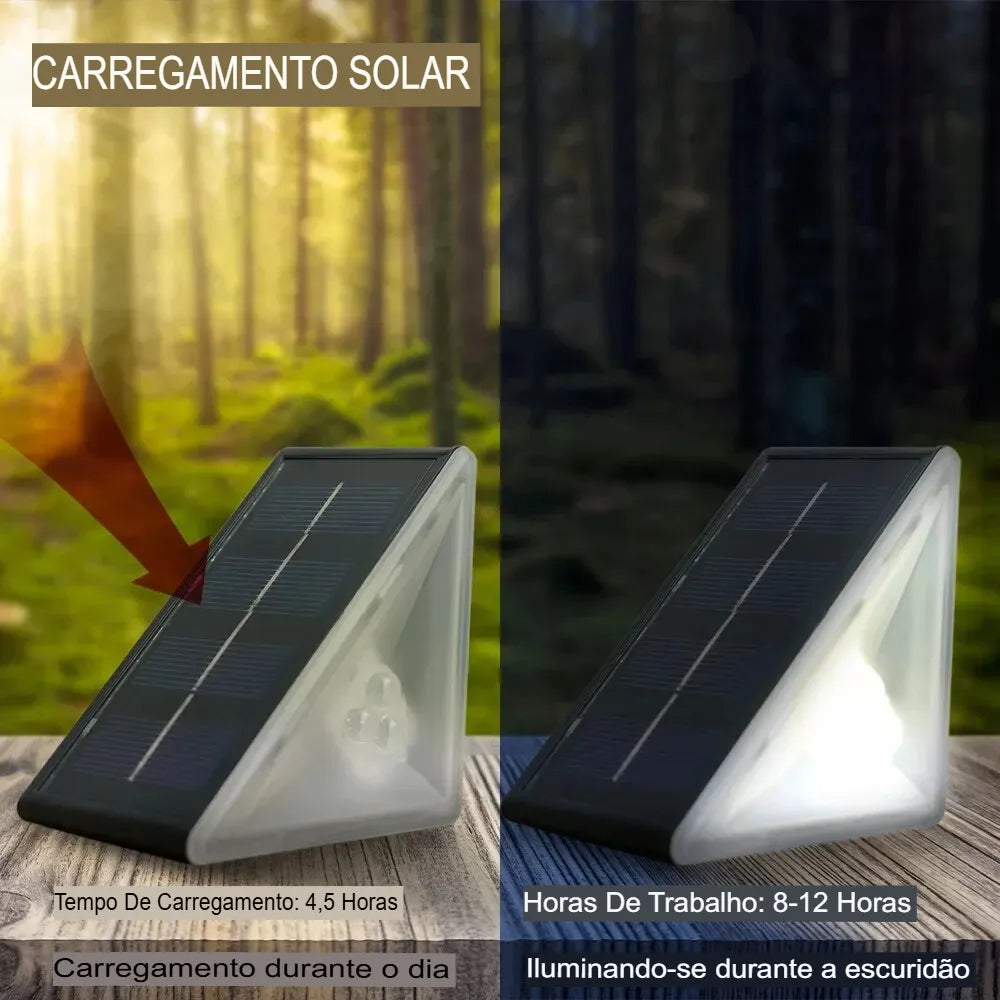 Luminária para Área Externa com Painel Solar