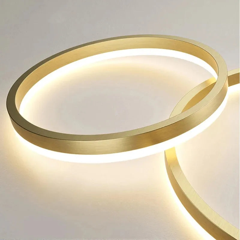 Lustre Pendente Circular Triplo em Led 