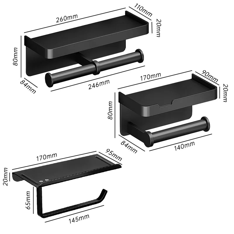 Suporte de Papel Higiênico de Alumínio - Zion™