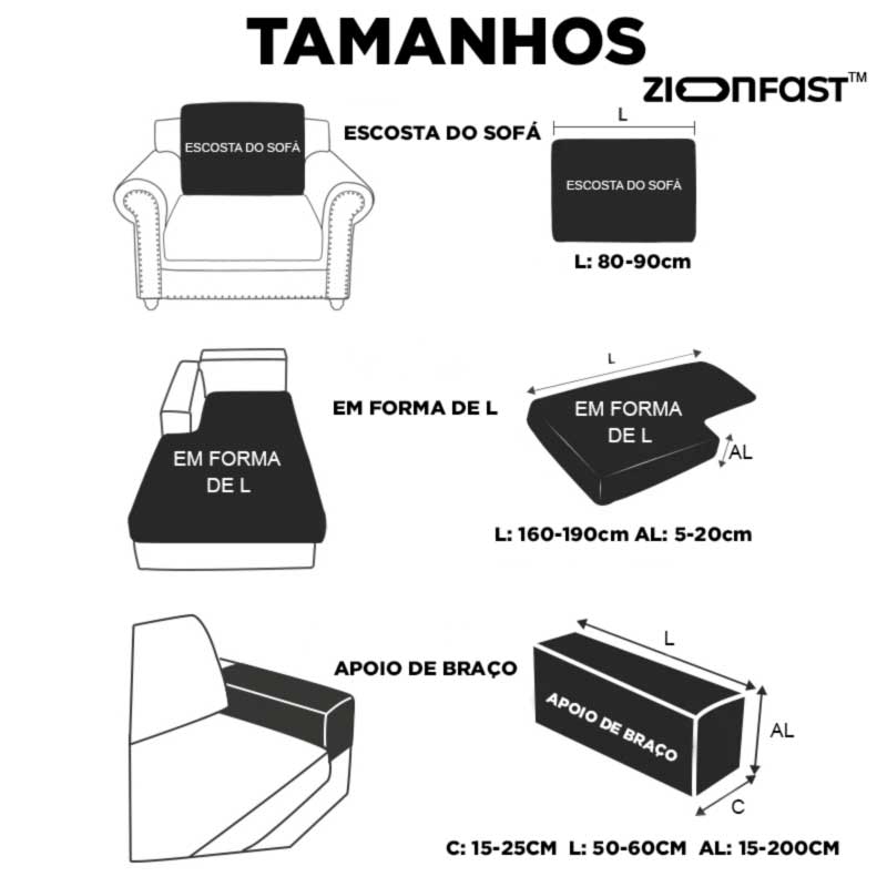 Capa de Sofá Elástica Impermeável - Zion™