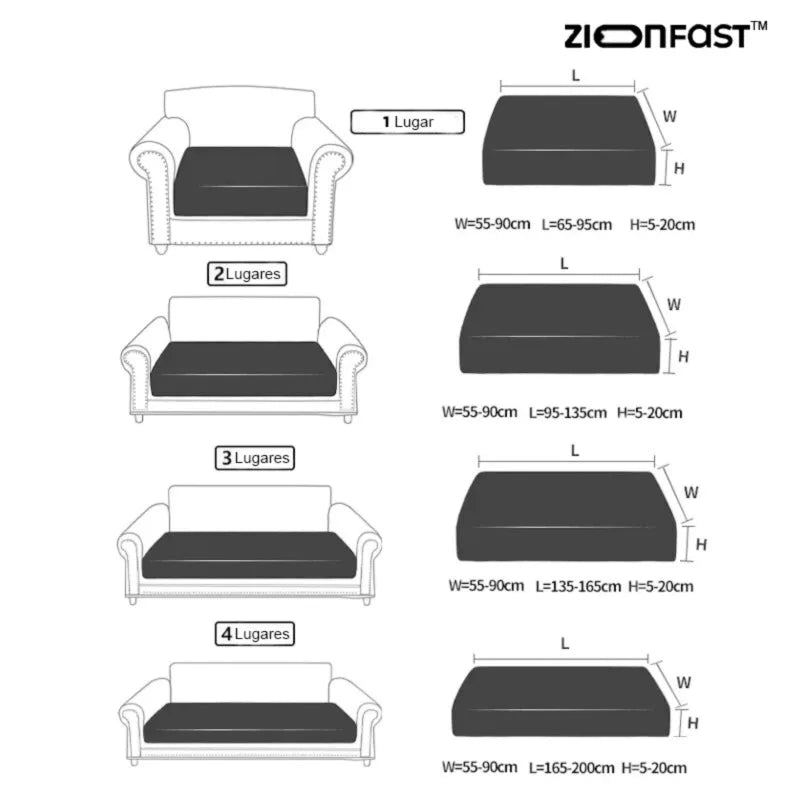 Capa de Sofá Elástica Impermeável - Zion™