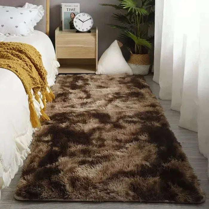 Tapete de Pelúcia Antiderrapante 