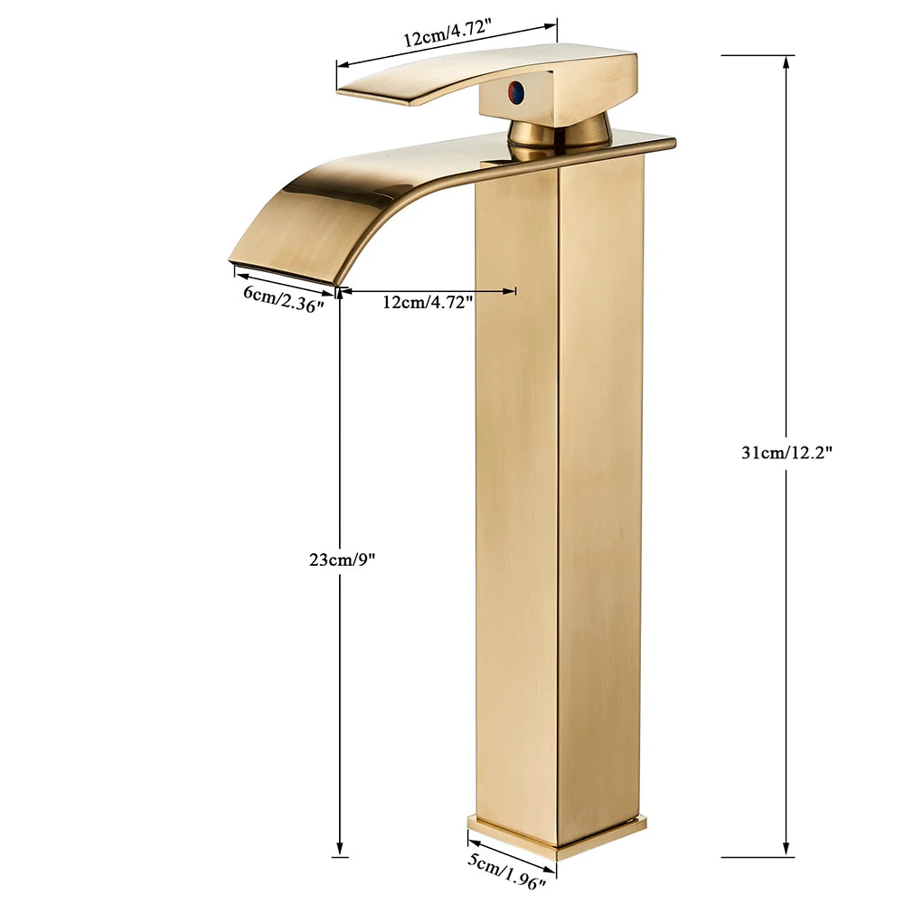 Torneira de Inox Dourado